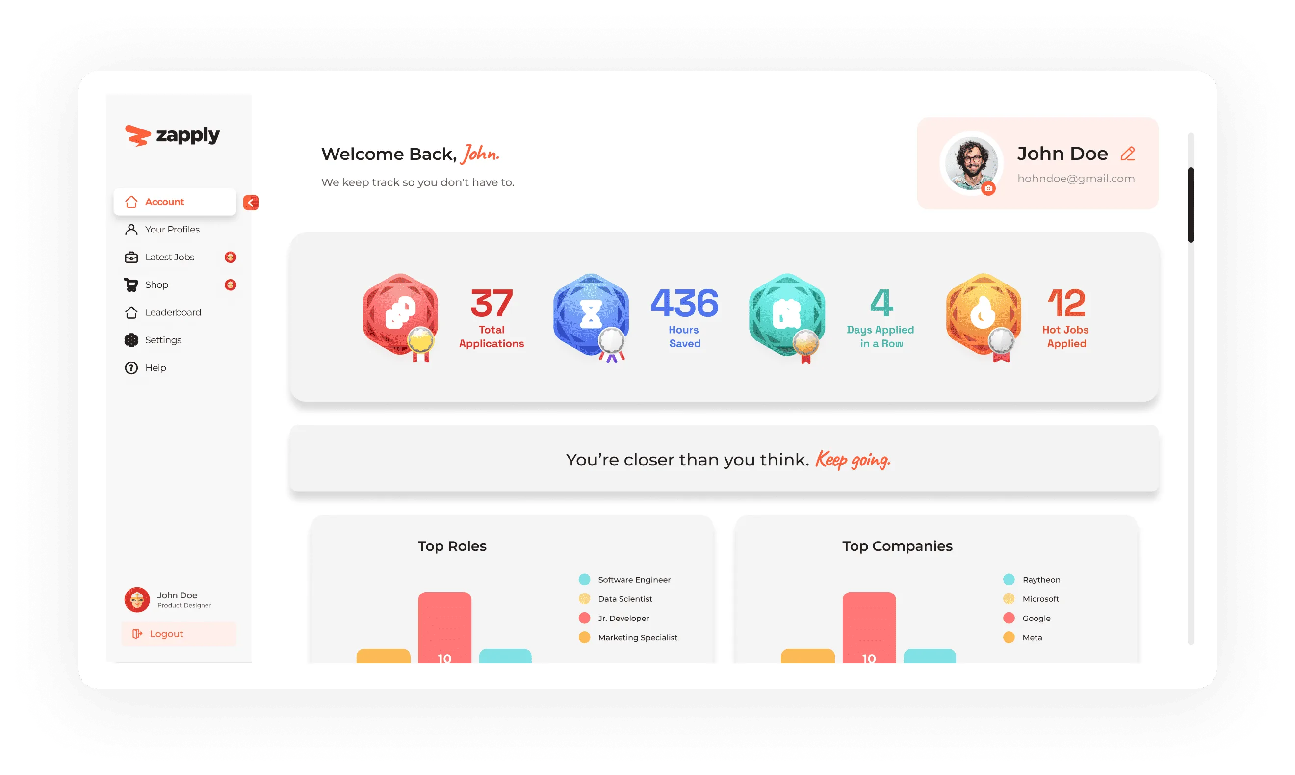 Zapply Progress Tracker